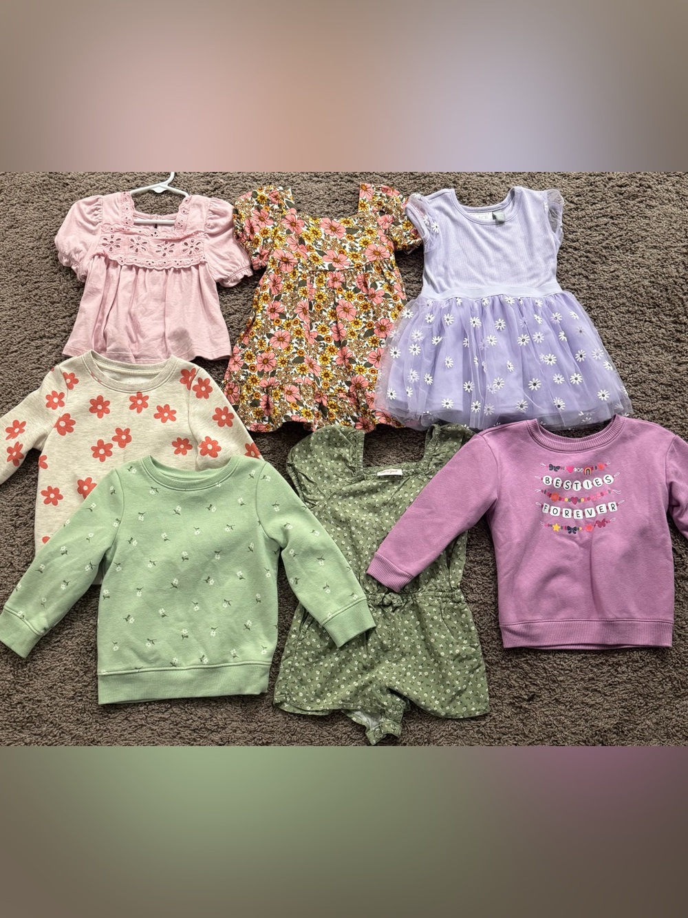 Toddler girl 2T bundle of dresses and tops
